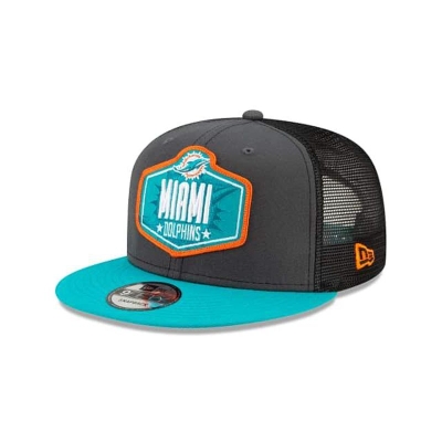 Miami Dolphins Gorra | New Era NFL Draft 9fifty Snapback Cap Mexico - Grises